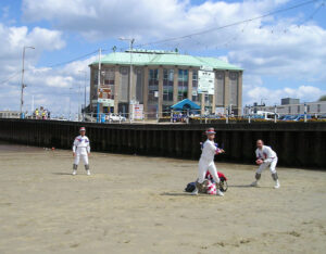 Getting ready to perform in the Morris On Show at the Pavilion Theatre