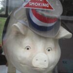 We had an overweight guest on the train back to Corfe Castle