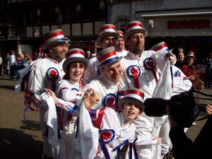 21st March, Oxford Folk Festival, the (pose if you see a camera) procession
