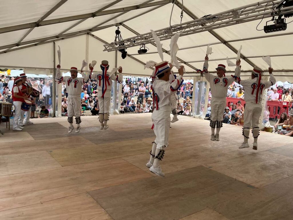 On the dance stage, competing with an amplified Banter