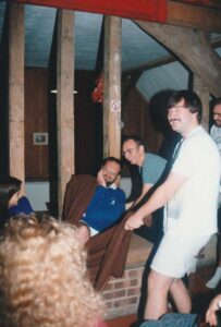Jerry involuntarily performing 'The Old Woman Tossed Up In A Blanket'
