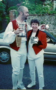 Sidmouth - Jameson and Jane at last win the 'Sidmouth posers of the year' (also known as the jig competition)