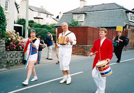 Sunday morning procession ...