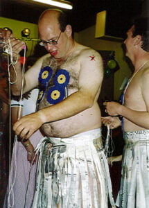 Andy from Hammersmith in their spoon race spot. Love the tasteful outfit, Andy.