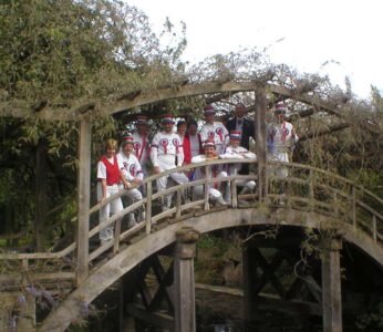 The team put the weight restriction on the wooden bridge to a severe test