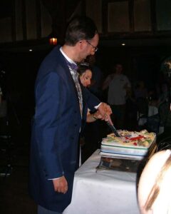 ... a shame to cut it up, but cake is cake