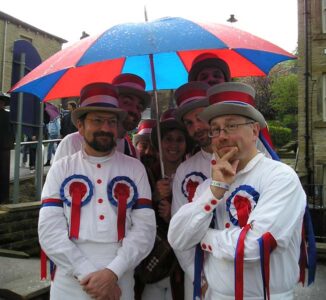 Just before it never rained on Berkshire Bedlam in the procession