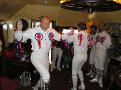 .....the tallest team in England danced inside the smallest pub in England.....