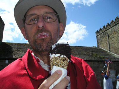 John sneaked in an ice cream when no one was looking ...