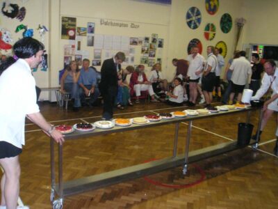 Halfway through, the frozen puddings are ready at last Halfway through, the frozen puddings are ready at last