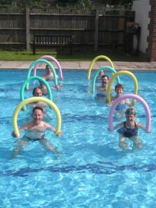 Back at the school with the guests gone there was time for a Northwest practice in the pool Back at the school with the guests gone there was time for a Northwest practice in the pool
