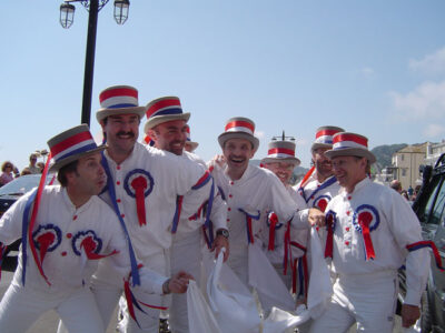 Sidmouth 2007 - Tim, Lee, Jameson, Jerry's hat, Malcolm, Roy, Simon, Rob