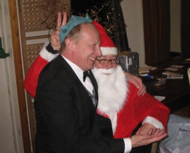 Rob asks Santa for peace, harmony, goodwill, and a nice carrot for the horse