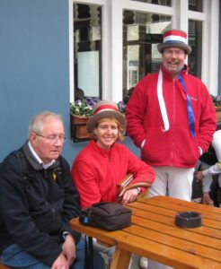 Sue and Andy with Bob, an honourary member these days