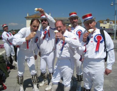 Ah yes, the old "let's drip ice cream on someone's head" trick Ah yes, the old "let's drip ice cream on someone's head" trick