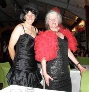 Sue and Shirley in splendid finery (and a fetching black wig) Sue and Shirley in splendid finery (and a fetching black wig)