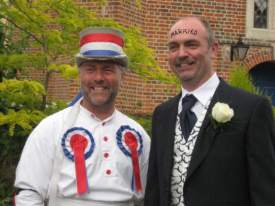 After the ceremony with brother Simon After the ceremony with brother Simon