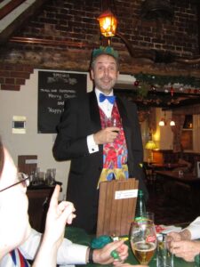 20 Dec, BB Xmas meal - Tim, your waistcoat is speaking out loud ... 20 Dec, BB Xmas meal - Tim, your waistcoat is speaking out loud ...