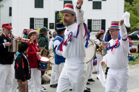 Malcolm and Paul in the procession Malcolm and Paul in the procession