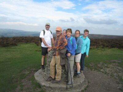 The next day, a small BB expedition makes it to the highest point on the Long Mynd The next day, a small BB expedition makes it to the highest point on the Long Mynd