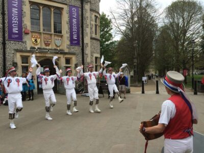 7 May, the resurrected Winchester Mayfest - outside the City Museum 7 May, the resurrected Winchester Mayfest - outside the City Museum