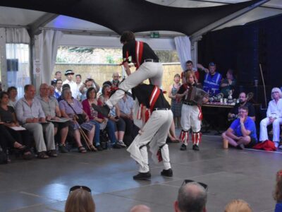 ... winning stuff from Alun and Mark, with musician Tom ... winning stuff from Alun and Mark, with musician Tom