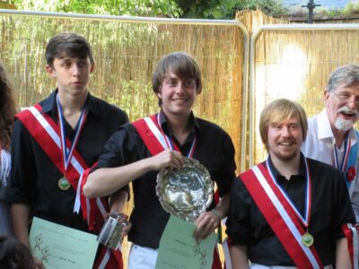 BB members with their awards: Mark, Alun and Tom double jig winners BB members with their awards: Mark, Alun and Tom double jig winners