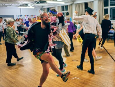 2022 Bunfight. Band - Diatonics. Theme - Bunfight - Here We Go Again! - celebrating Abba and all things Swedish! Main spot - The Wellerman.