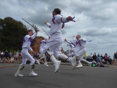 At Port Royal, a lively run through of the Sword Dance before LNE