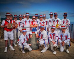 The team Sidmouth 2023 - Roy, Karen, Jerry, Alun, Lee, Jen, Robert, Paul, Rhys, John, Jameson, Will (kneeling) Ben, Charles, Tom, Malcolm (+ not pictured - Jane, Mark)