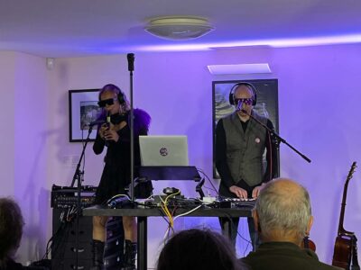 ... and as his alter ego, along with Sel for their fabulous electronica extravaganza album launch