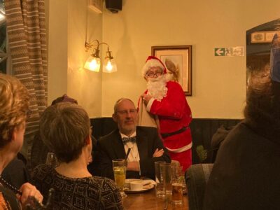 Thur 14 Dec, BB Xmas meal - Santa's here! (but where's Paul?) Thur 14 Dec, BB Xmas meal - Santa's here! (but where's Paul?)