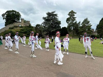 At Warwick Castle, poised and ready... At Warwick Castle, poised and ready...