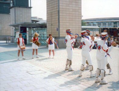 Coconutting in Millennium Square Coconutting in Millennium Square