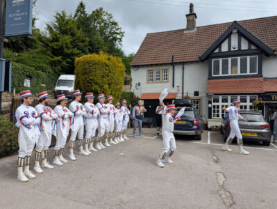 In Hathersage, the usually shy Paul gives it large as he's introduced